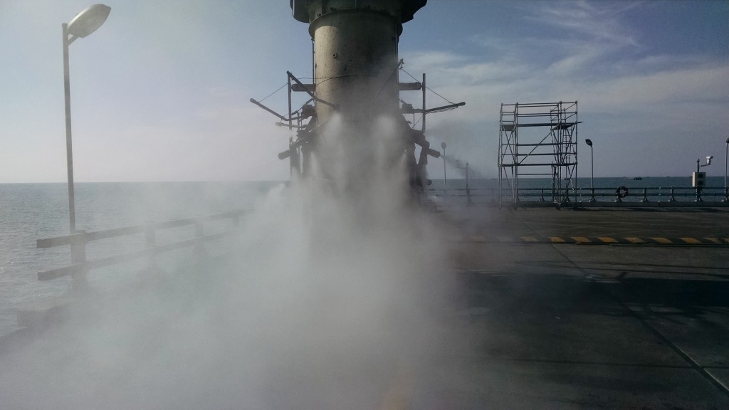 Пылеподавление и воздухоочистка при погрузке кораблей и барж