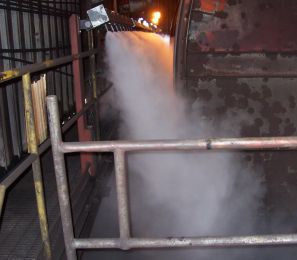 Пылеподавление при выгрузке угля из вагонов и грузовиков